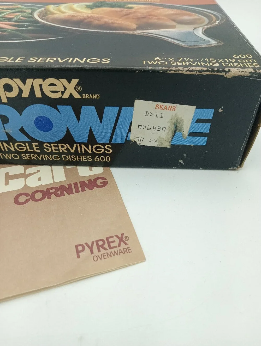 Vintage Pyrex Microwave Dishes Single Servings 6